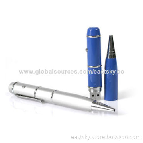 Promotional Laser Point USB, 64MB to 32GB Flash Memory, Warranty Free for 2 Years